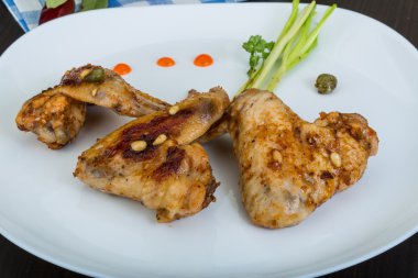 Kızarmış tavuk kanadı.