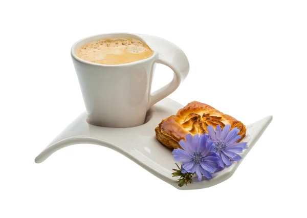 Café com pastelaria — Fotografia de Stock