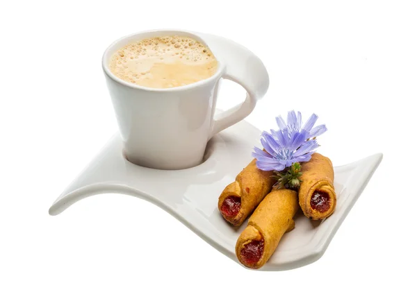Coffee with pastry — Stock Photo, Image