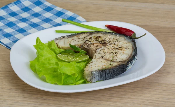 Bife de tubarão grelhado — Fotografia de Stock