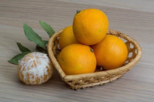 Tangerines in the bowl — Stock Photo, Image