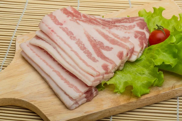 Pancetta affettata — Foto Stock