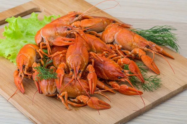 Boiled crayfish — Stock Photo, Image