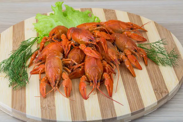 Boiled crayfish — Stock Photo, Image