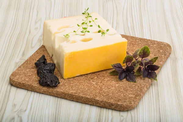 Cheese maasdam — Stock Photo, Image