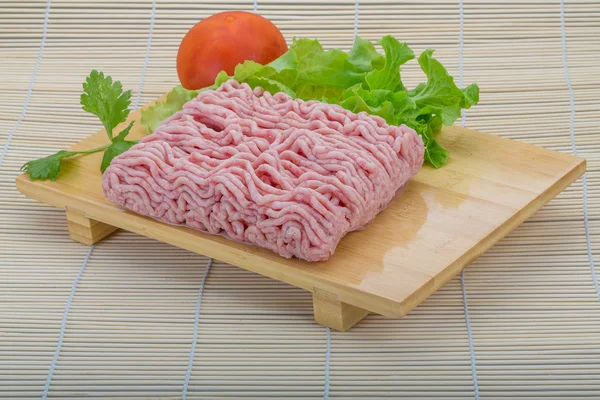 原料的碎的肉 — 图库照片