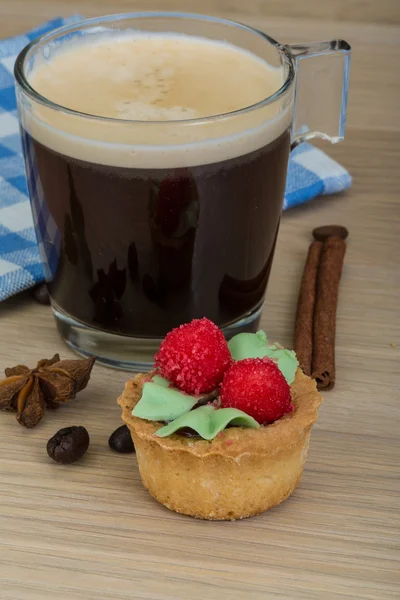 Café com pastelaria — Fotografia de Stock