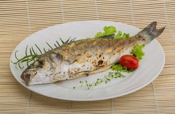 Grilled seabass — Stock Photo, Image