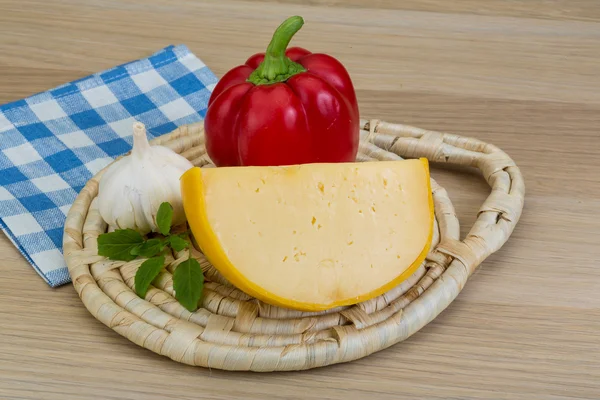 黄色圆奶酪 — 图库照片