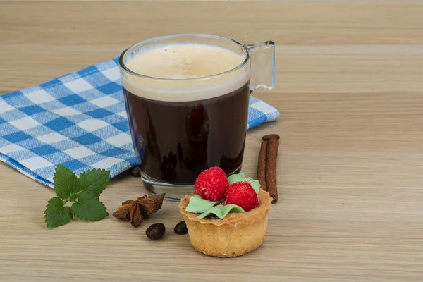 Caffè con pasticceria — Foto Stock