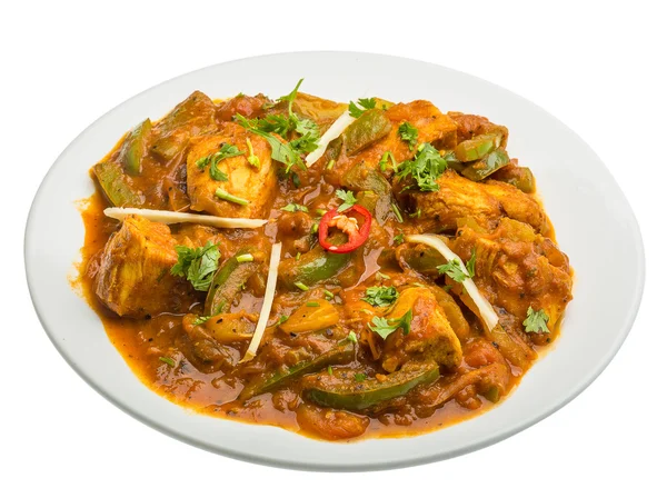 Chicken Jhalfrazi - indian chicken — Stock Photo, Image