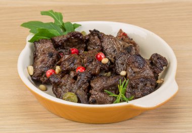 kavrulmuş geyik eti