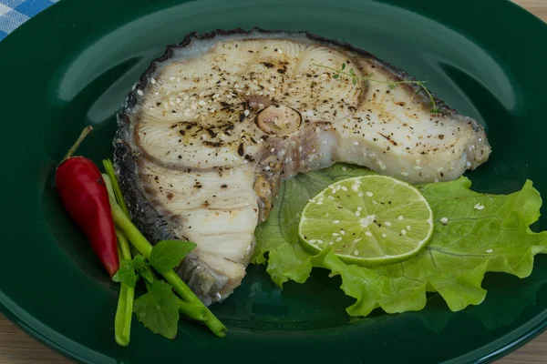 Bife de tubarão grelhado — Fotografia de Stock