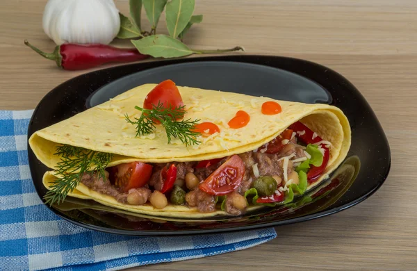 Tuna tortilla — Stockfoto