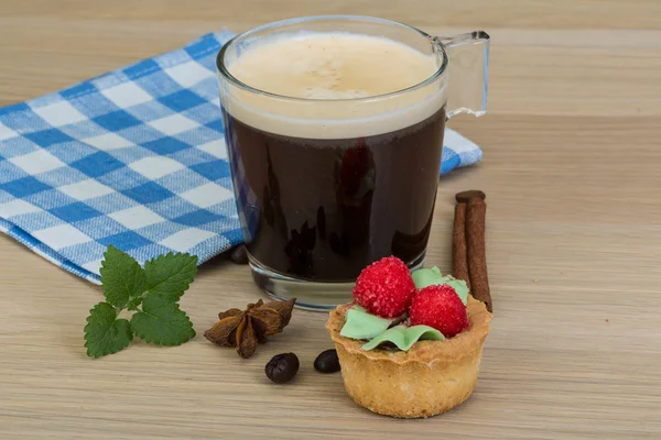 Kaffee mit Gebäck — Stockfoto