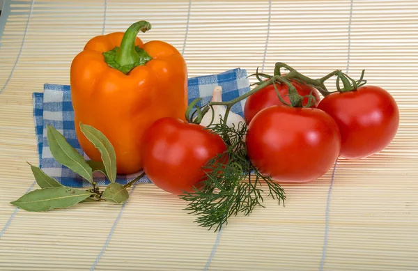 Tomat och peppar — Stockfoto