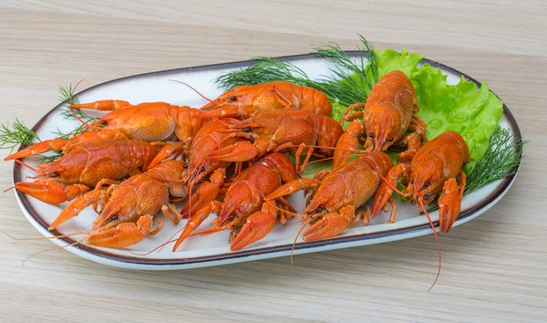 Boiled crayfish — Stock Photo, Image