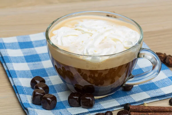 Caffè con crema — Foto Stock