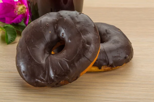Chocolate donuts — Stock Photo, Image