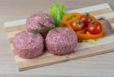 Çiğ burger pirzola