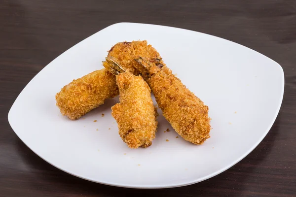 Gebakken garnalen tempura — Stockfoto