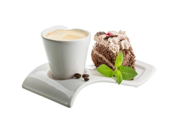 Caffè con torta — Foto Stock
