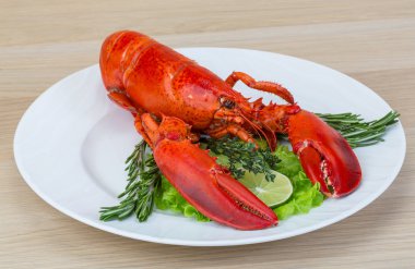 Kırmızı haşlanmış ıstakoz