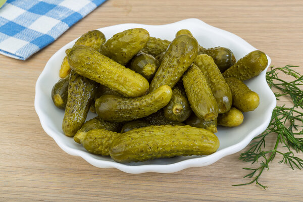 Marinated small cucumber