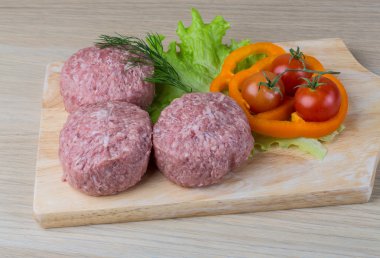 Çiğ burger pirzola