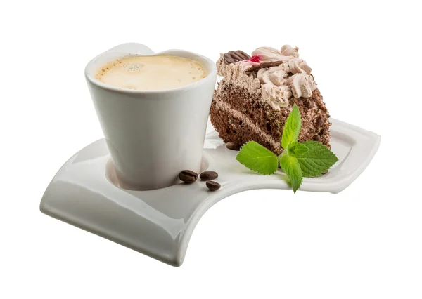 Caffè con torta — Foto Stock