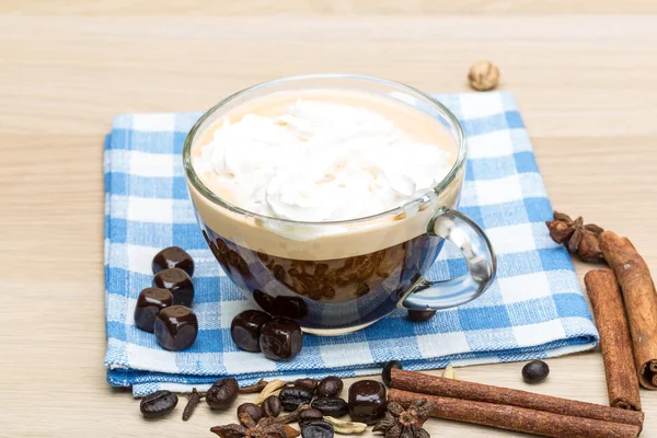 Caffè con crema — Foto Stock