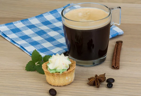 Caffè con pasticceria — Foto Stock