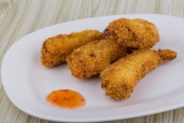 Kızarmış karides tempura