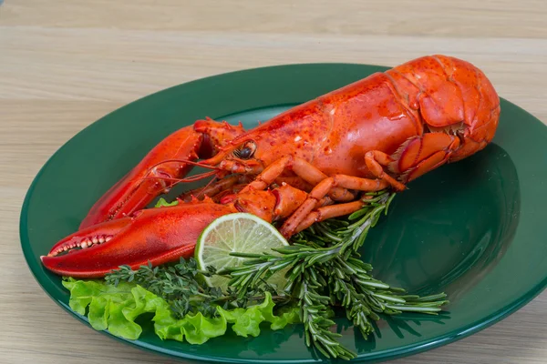 红色的水煮的龙虾 — 图库照片
