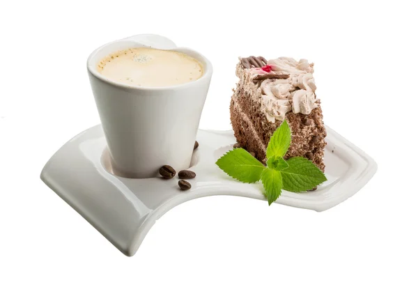 Caffè con torta — Foto Stock