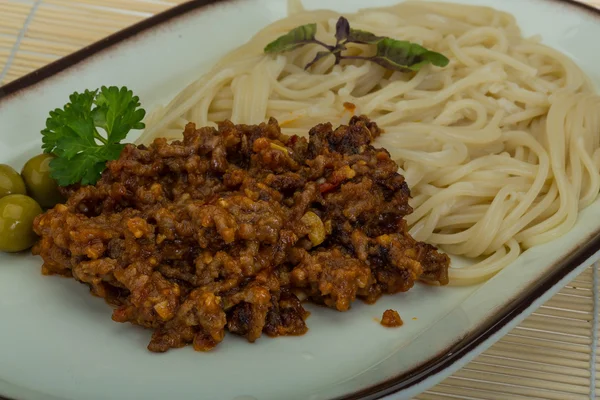 Spaghetti bolognese — Zdjęcie stockowe