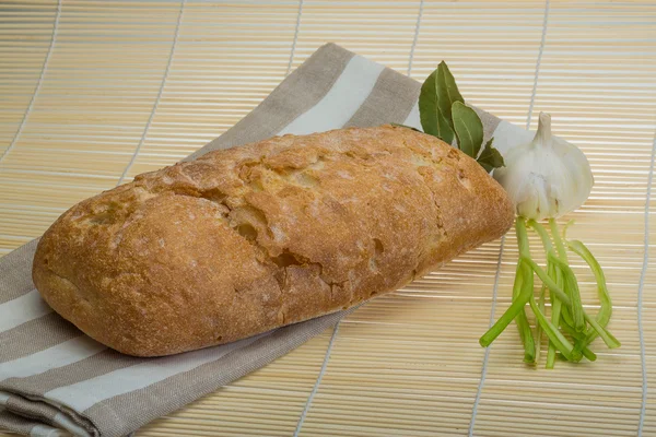 Włoskie pieczywo ciabatta — Zdjęcie stockowe