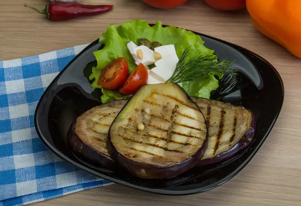 Gegrilde aubergine — Stockfoto