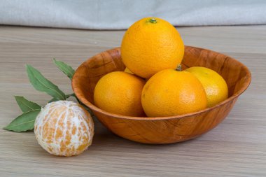 Mandalina kabın içinde