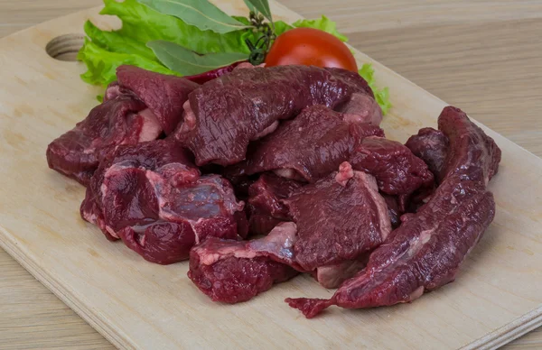 Ruwe hertenvlees — Stockfoto