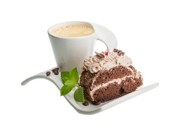 Caffè con torta — Foto Stock