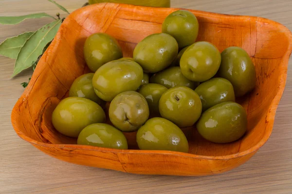 Green olives — Stock Photo, Image