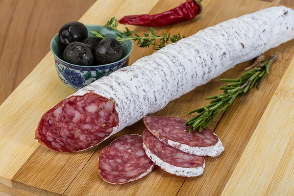 Fuet wurst — Stockfoto