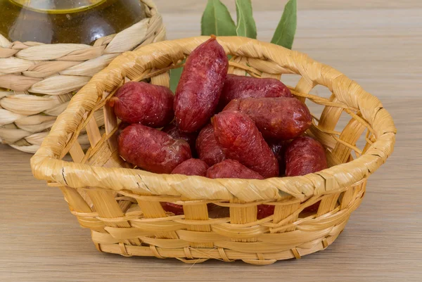 Mini salami — Stockfoto