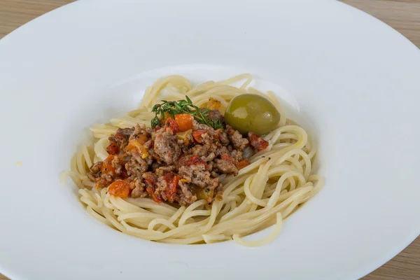 Pasta Bolognese — Stockfoto