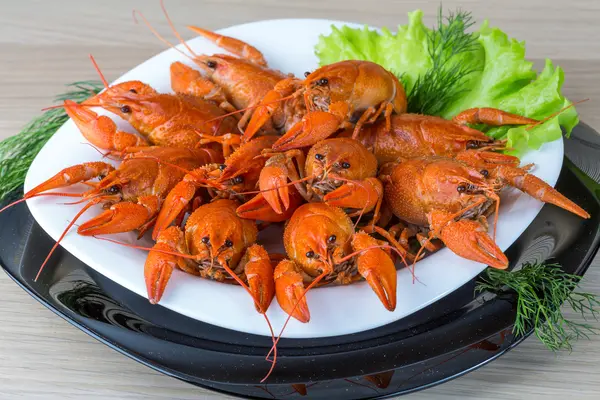 Boiled crayfish — Stock Photo, Image