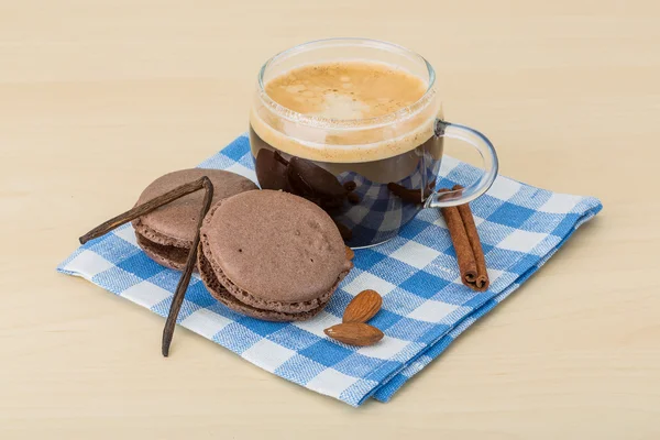 Caffè con amaretti — Foto Stock