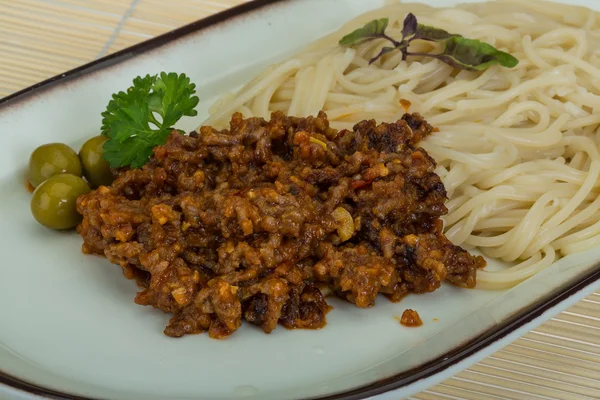 Spaghetti bolognais — Photo