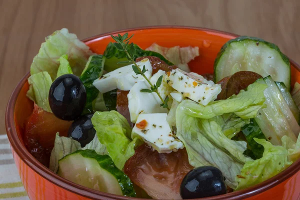 Grekisk sallad — Stockfoto