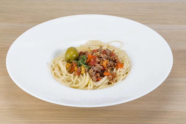 Makaron bolognese — Zdjęcie stockowe